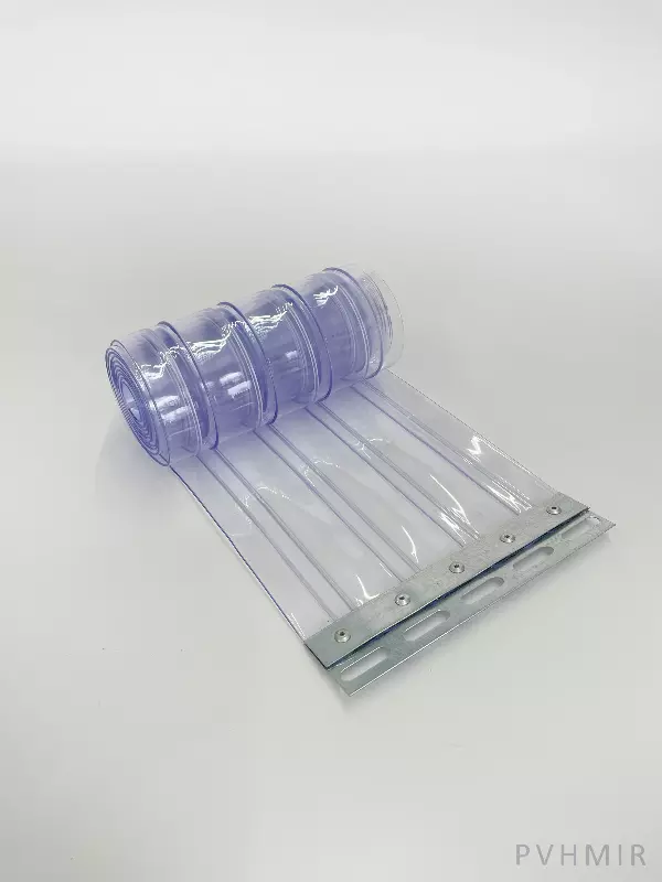 Силиконовые шторы, ламель морозостойкая рифленая 2x200мм, 2м